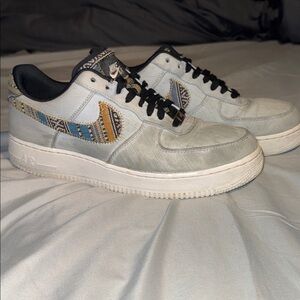 Nike Mens Air Force 1 “Afro Punk Light Armory Blue” size 9.5